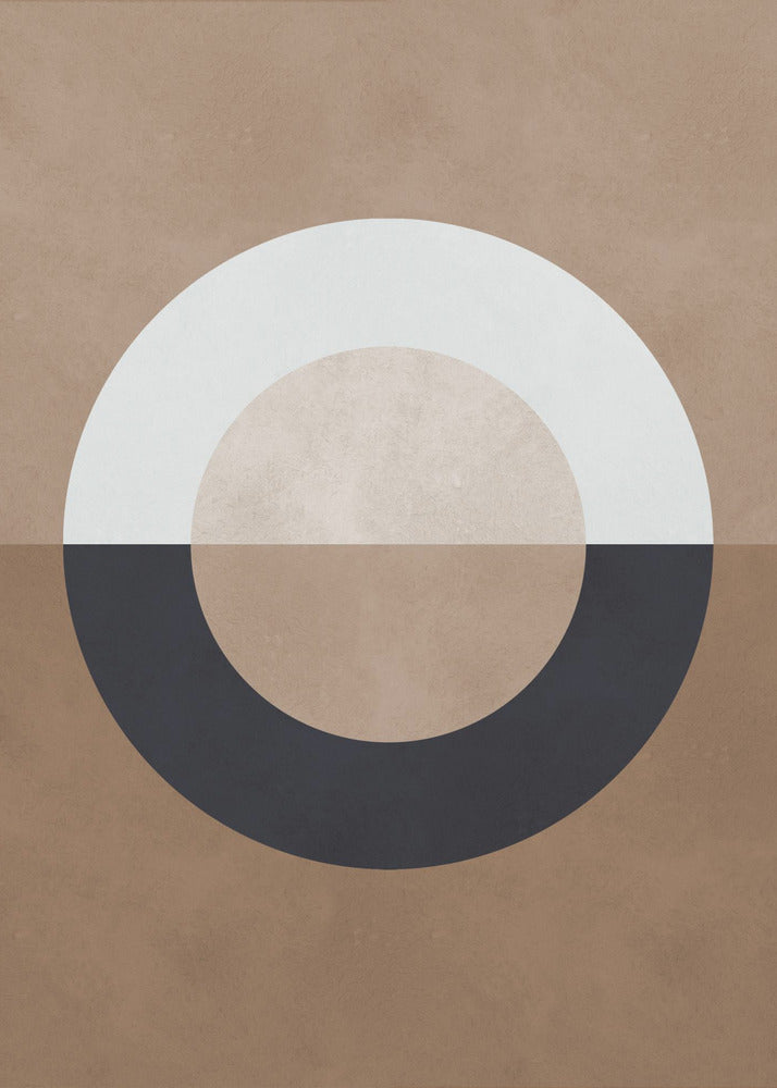 Brown geometry 8 | Canvas