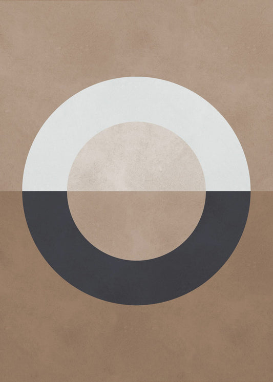 Brown geometry 8 | Canvas