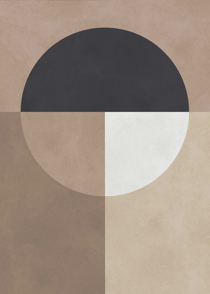 Brown geometry 7 | Canvas