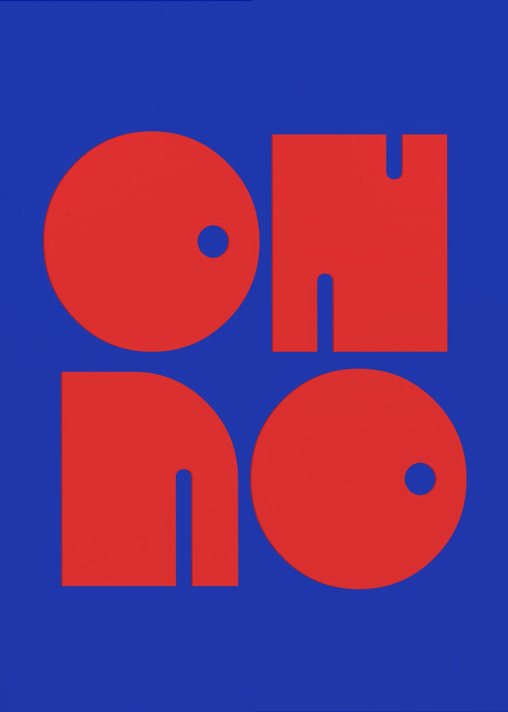 Bold Letters, Blue Background | Canvas