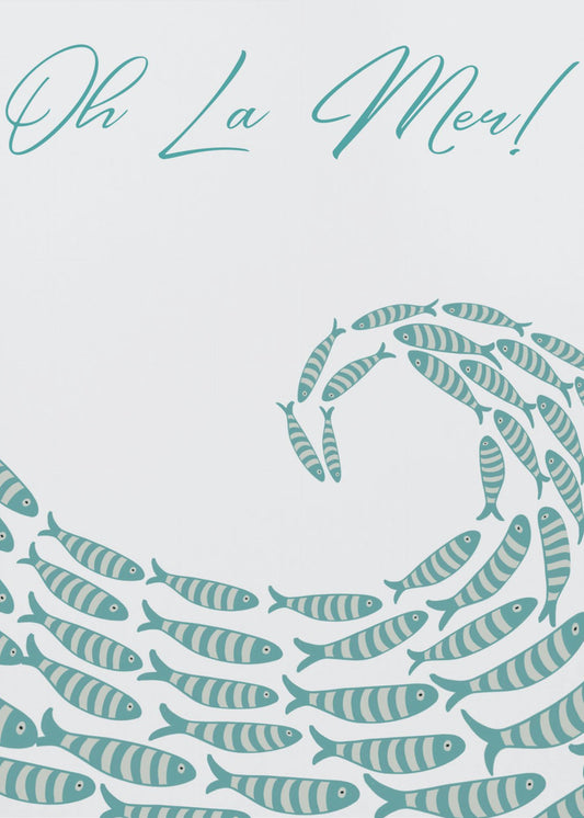 Fish Wave Symphony | Canvas