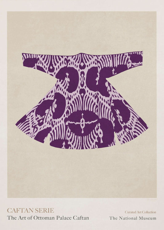 Purple Caftan Elegance | Canvas