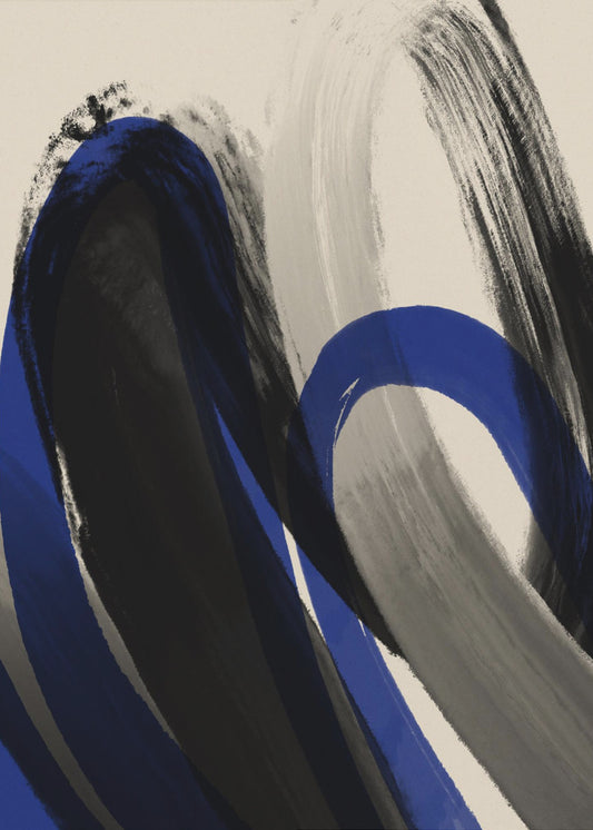 Bold Brush Whirls | Canvas