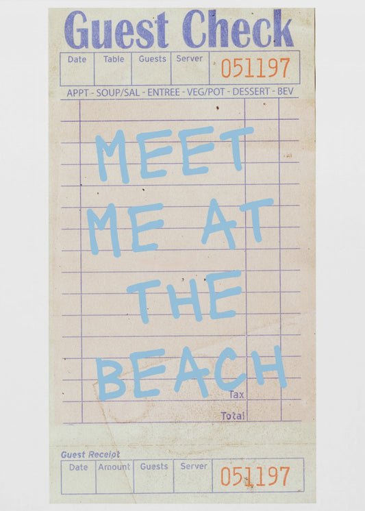 Meet Me At the Beach   Blue | Canvas