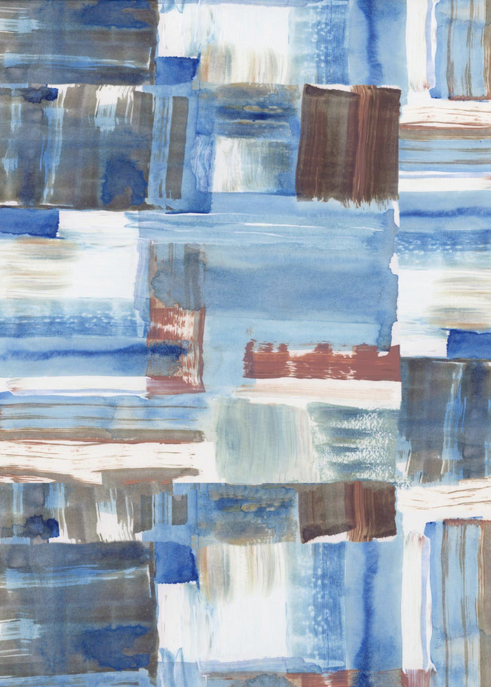 Icy Blue Abstract 3 | Canvas