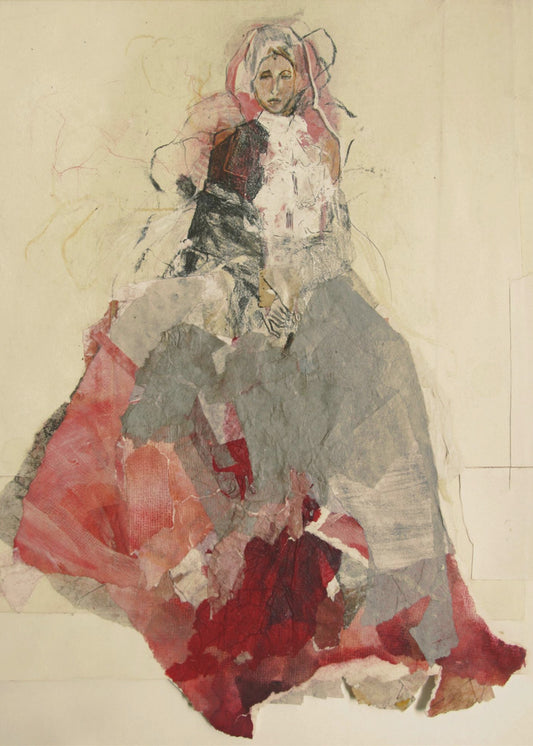 Woman Portrait with Colorful Dress | Canvas