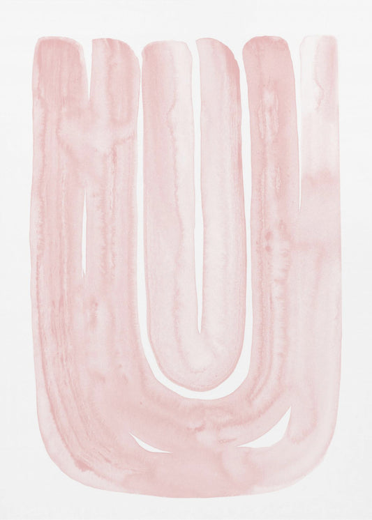 Abstract Blush Curves | Poster
