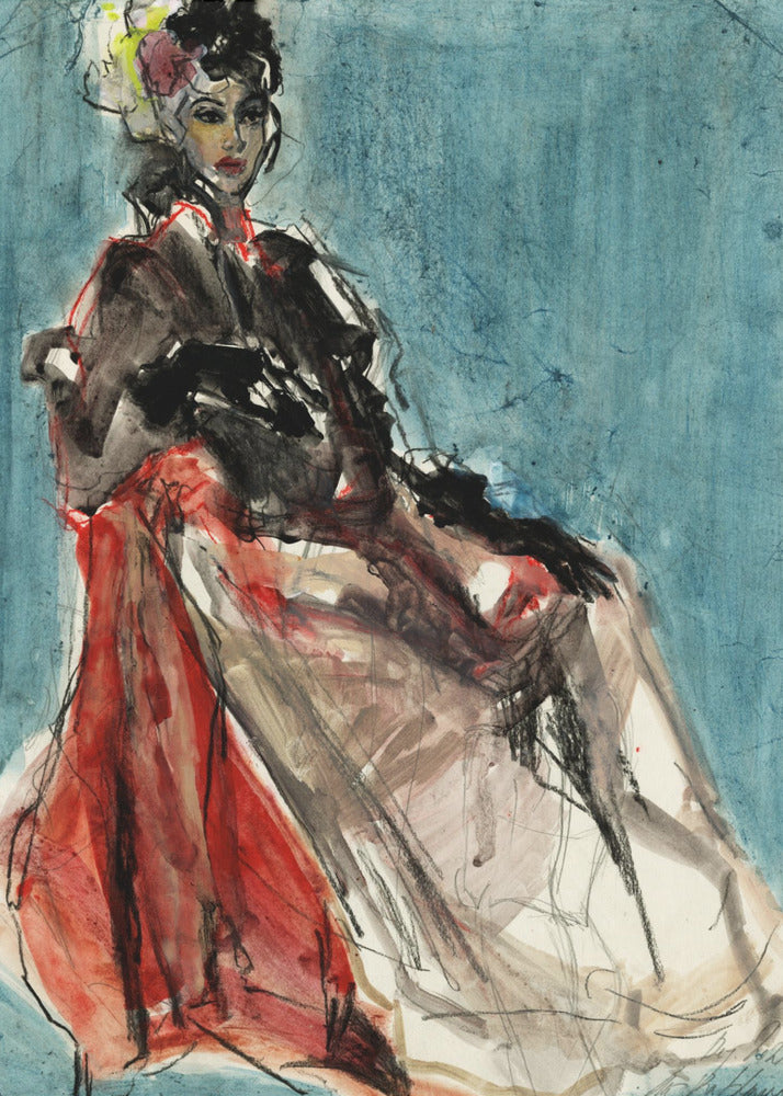 Elegant Pose of Woman Portrait | Poster