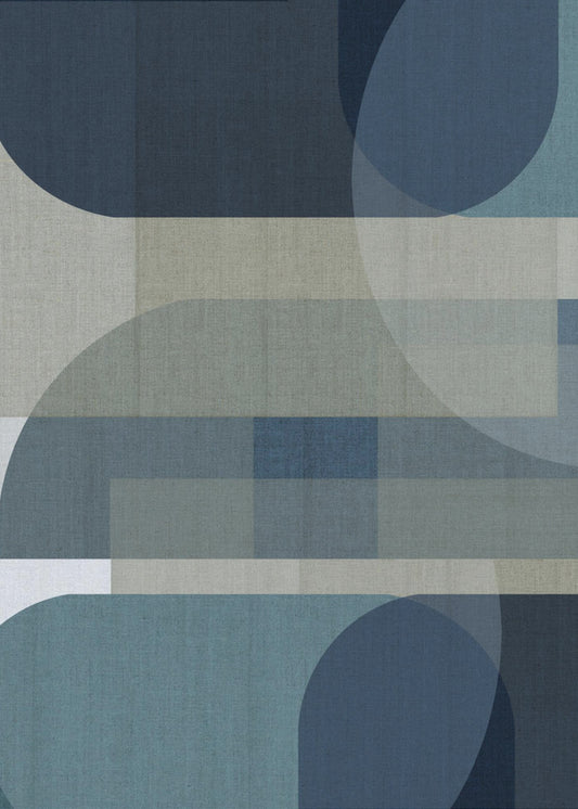 Woven Blue Layers 3 | Poster