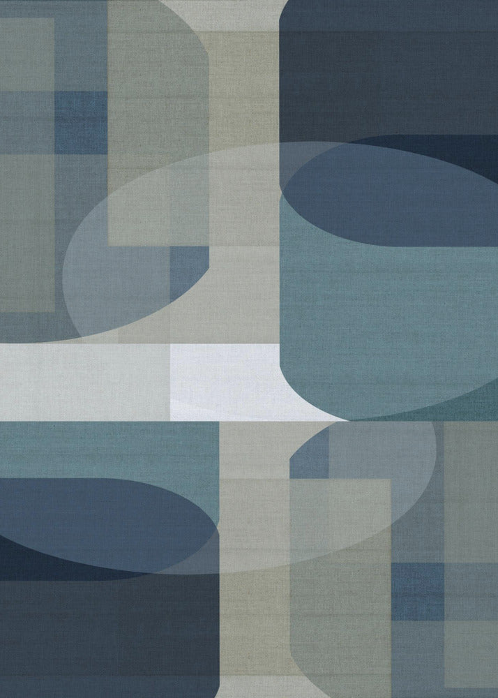 Woven Blue Layers 5 | Poster