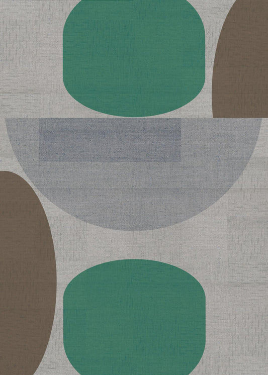 Woven Green Brown Grey 1 | Canvas