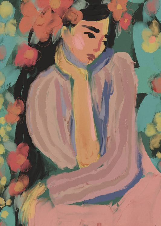 Pensive Blooms | Canvas