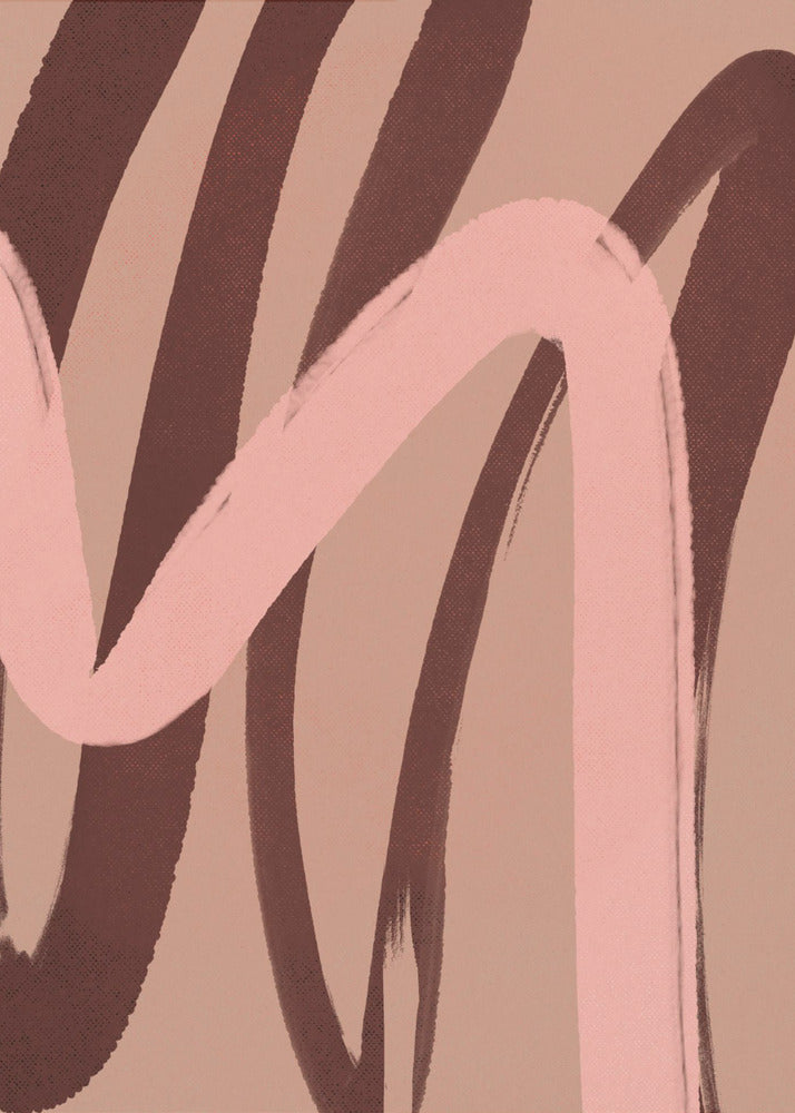 Curved Hues Dance | Canvas