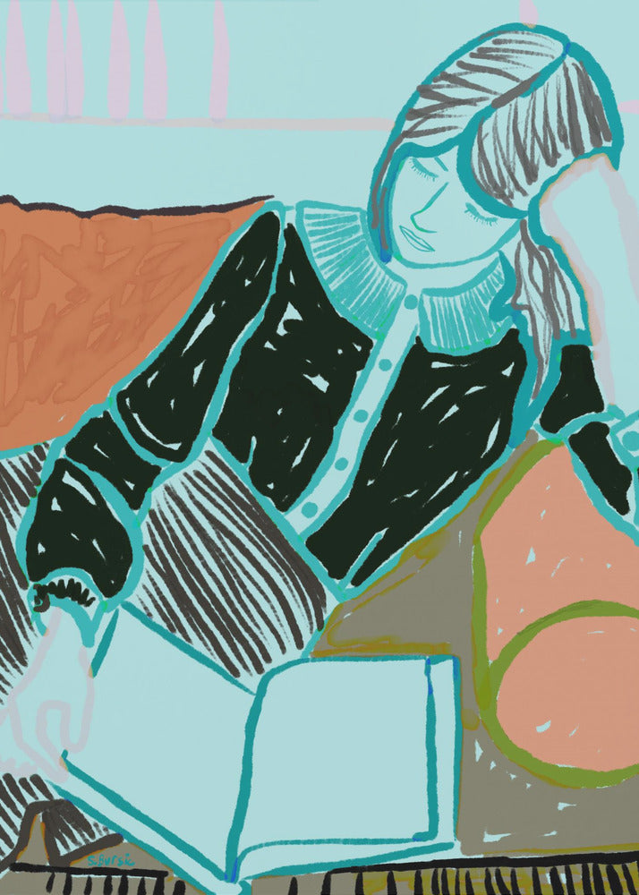 Lady reading | Canvas