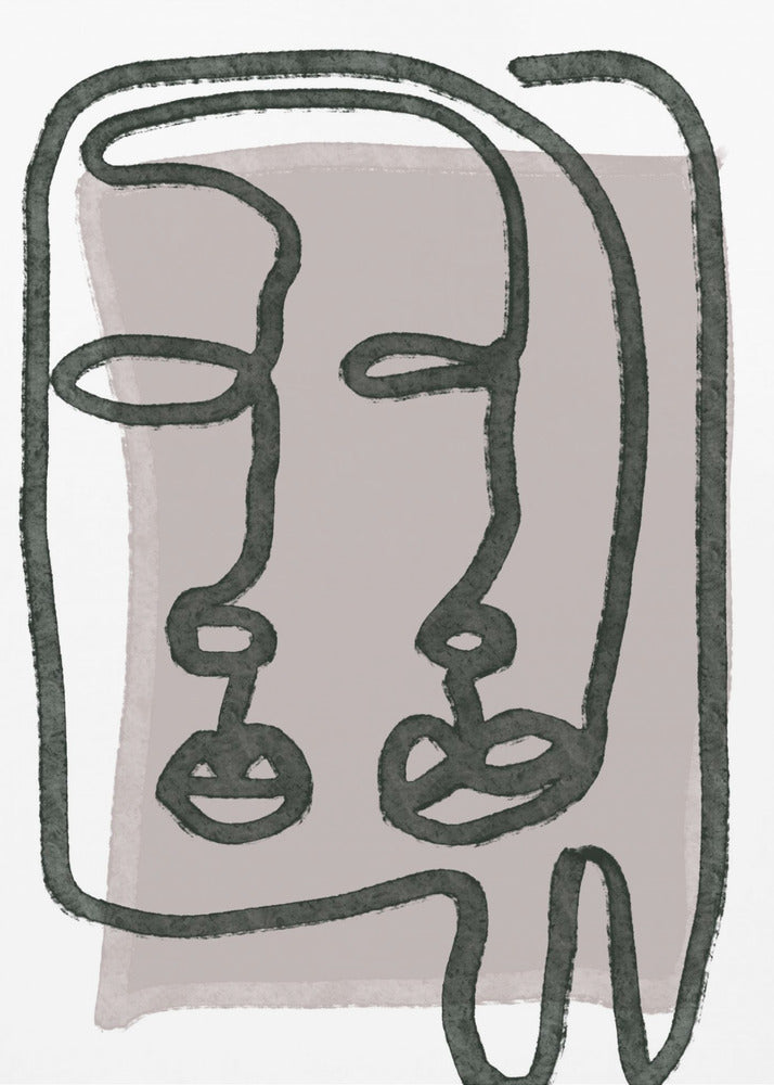 Faces abstract | Canvas