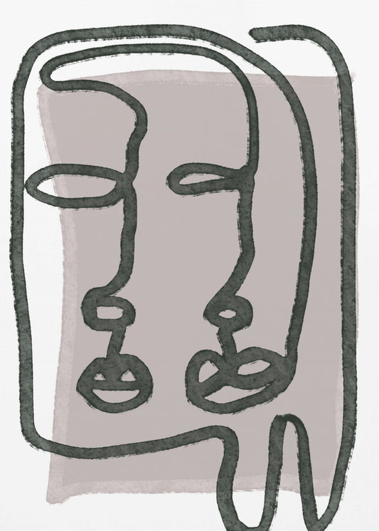 Faces abstract | Canvas