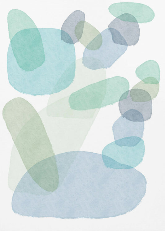 Pastel blobs | Poster