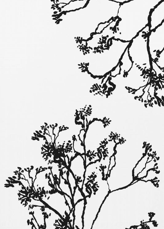 Blossom Trees Silhouette | Poster