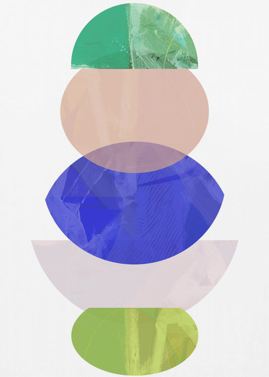 Coloured Shapes Stack 1 | Canvas