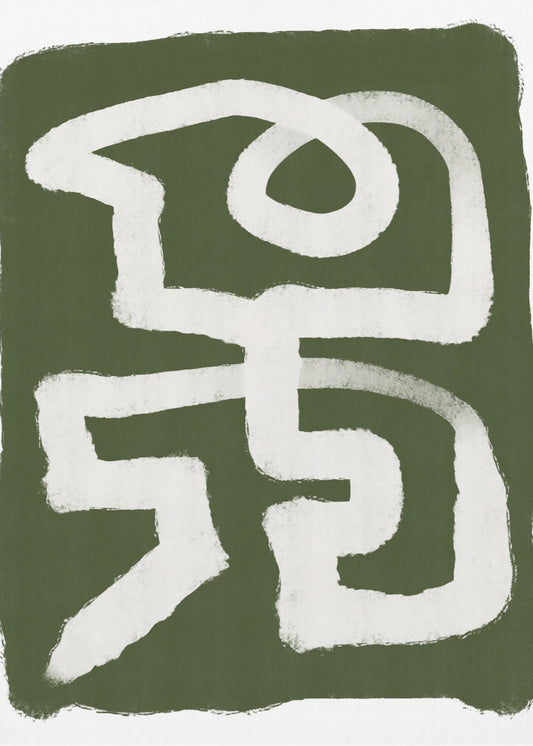 Abstract Green Line | Poster