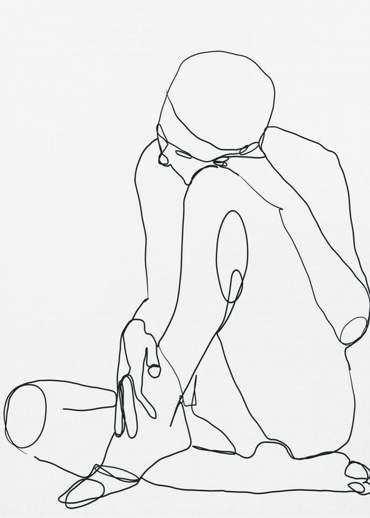 Line Drawing Man | Poster