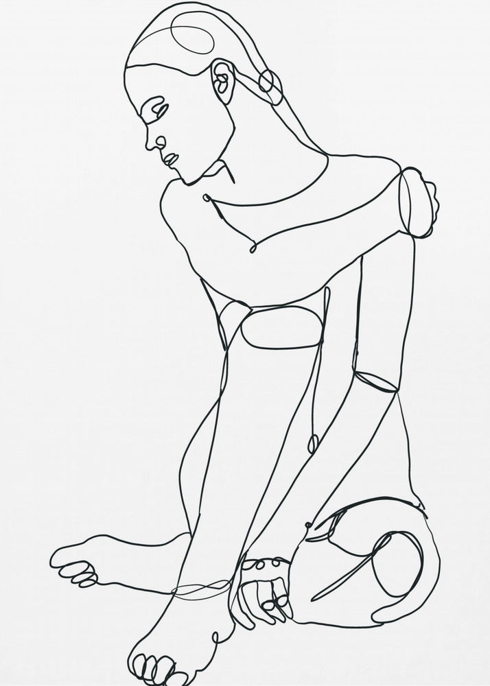 Line Drawing of Woman | Poster