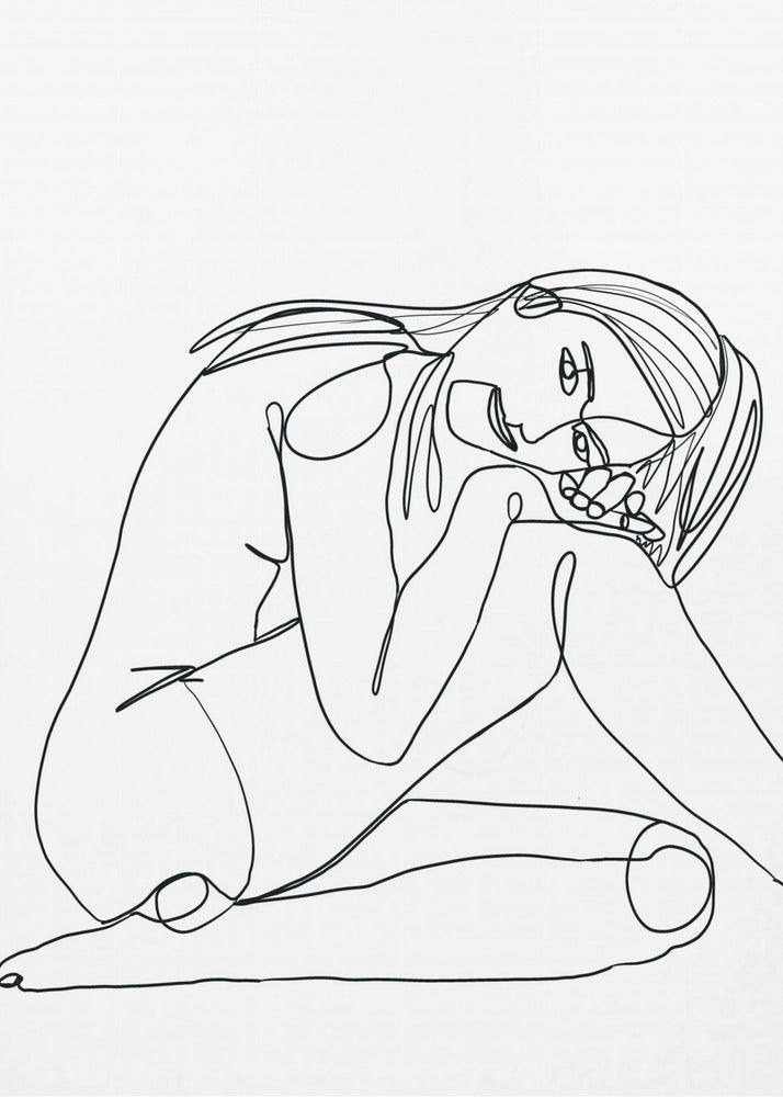 Line Drawing of Woman | Poster