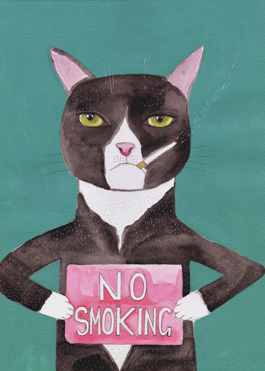 Smoking cat | Poster