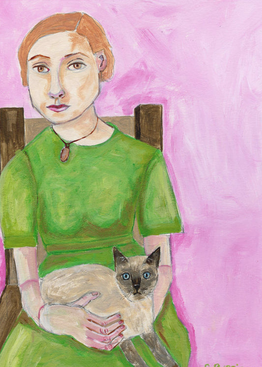 Lady with Cat | Poster