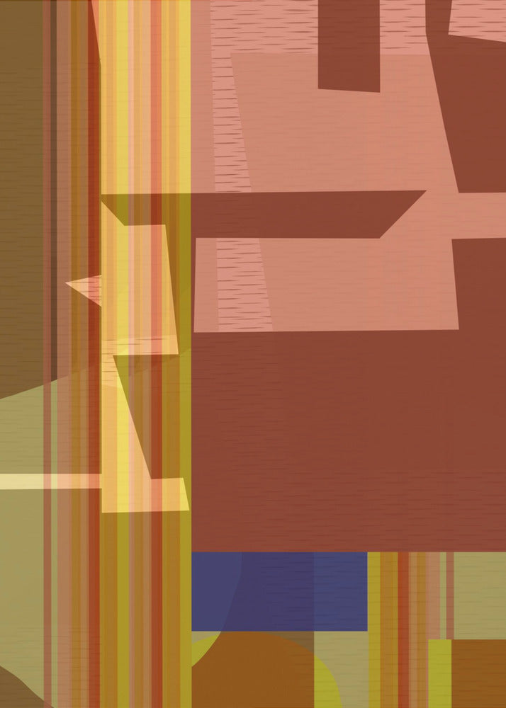 Yellow Red Woven 2 | Poster