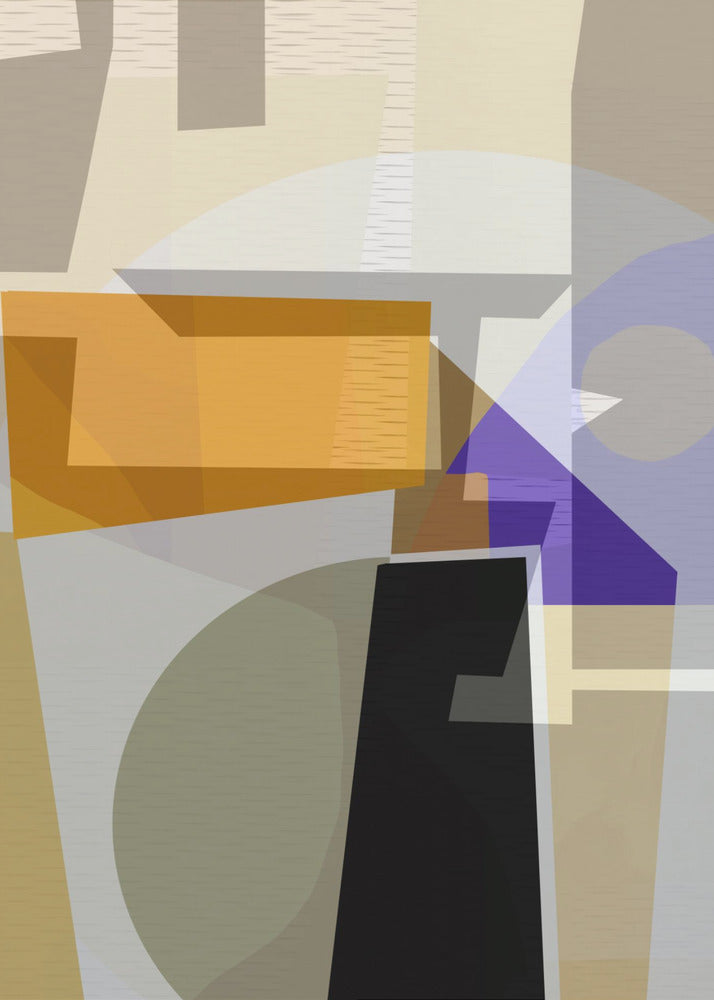 Yellow Purple Woven 3 | Poster