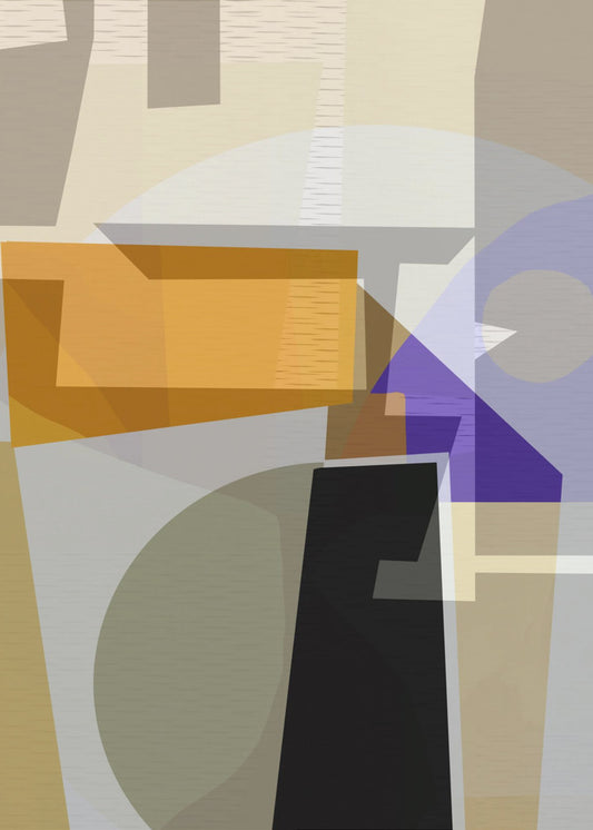 Yellow Purple Woven 3 | Poster