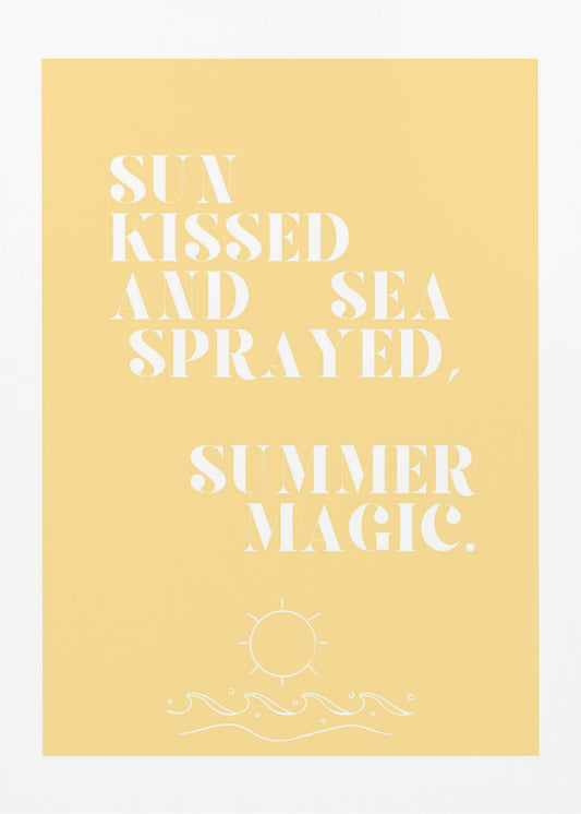 Summer magic, Quote + Illustration | Poster