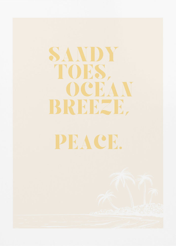 Ocean breeze, peace | Canvas