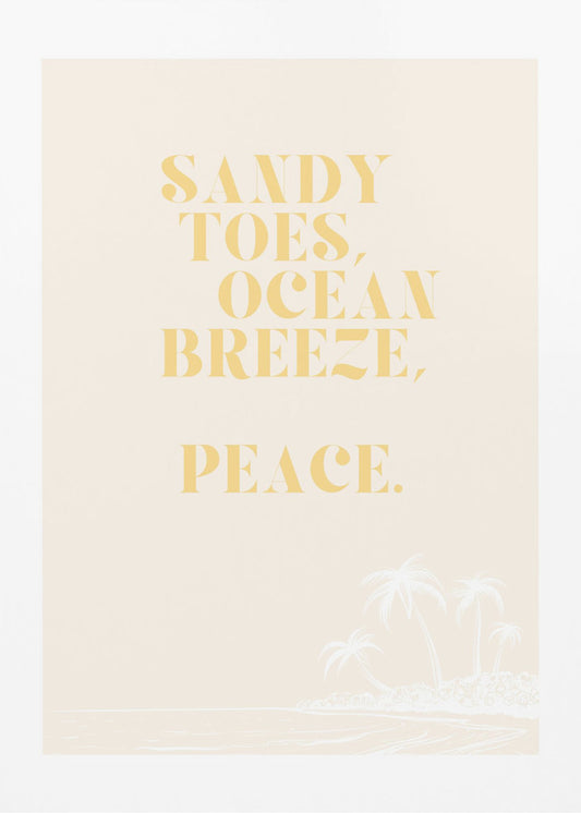 Ocean breeze, peace | Canvas