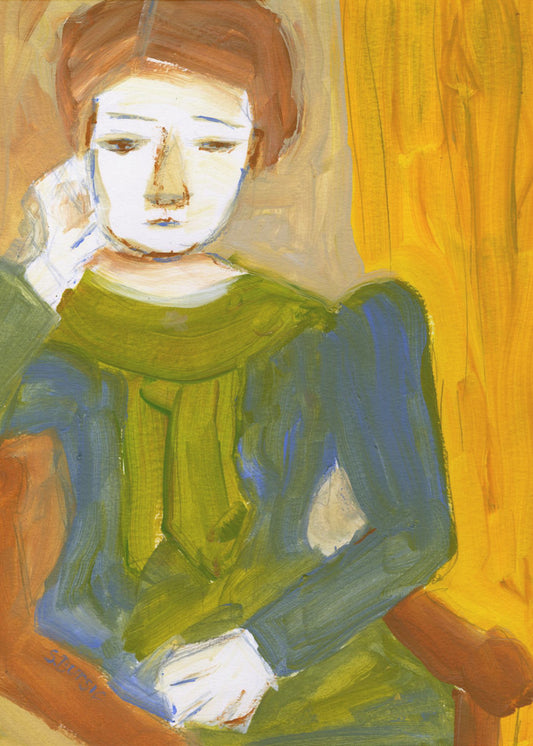 Lady Thinking | Poster