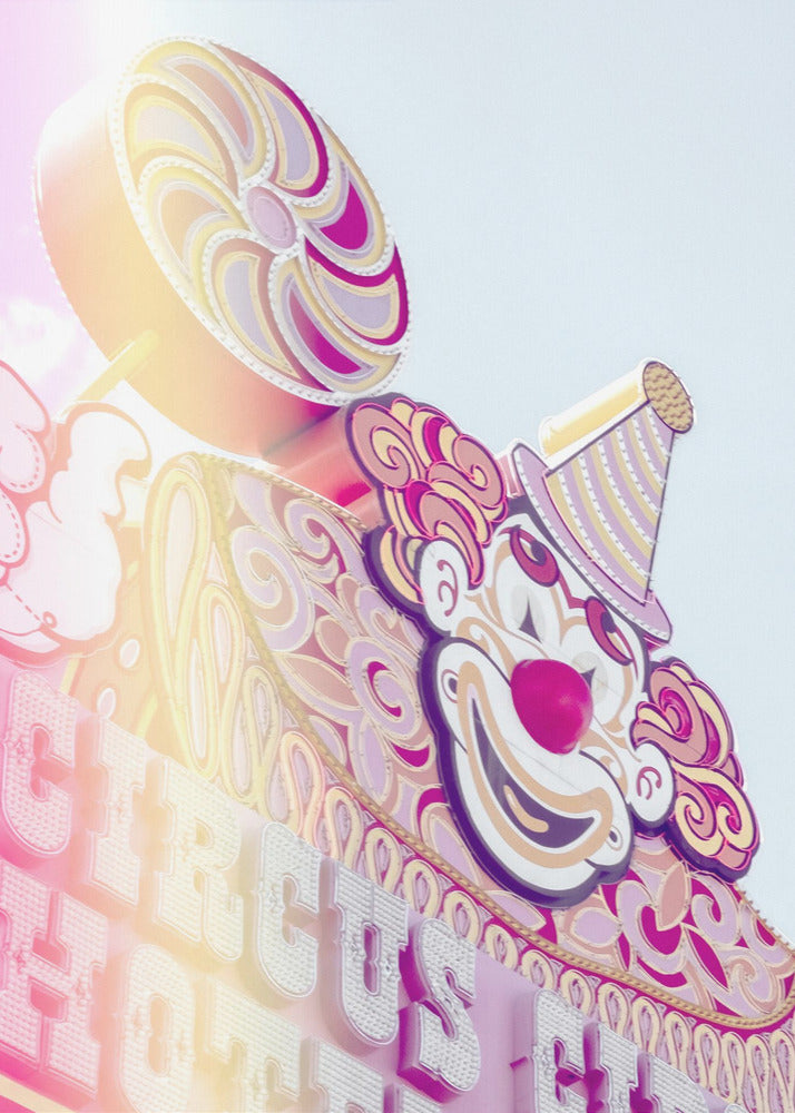 Circus Sign Flare Portrait | Canvas