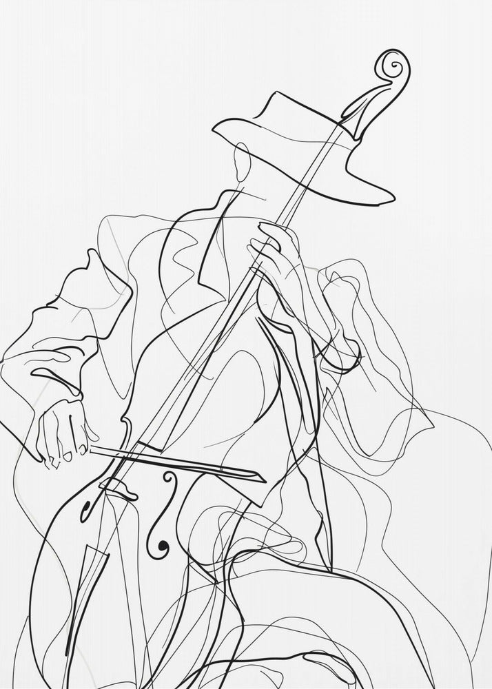 Line Art Musican 1 | Poster