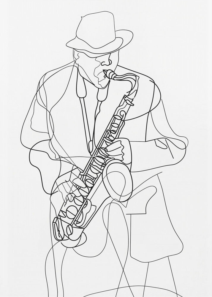 Line Art Musican 2 | Canvas