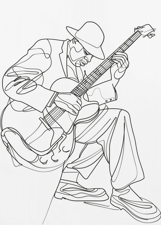 Line Art Musican 3 | Poster