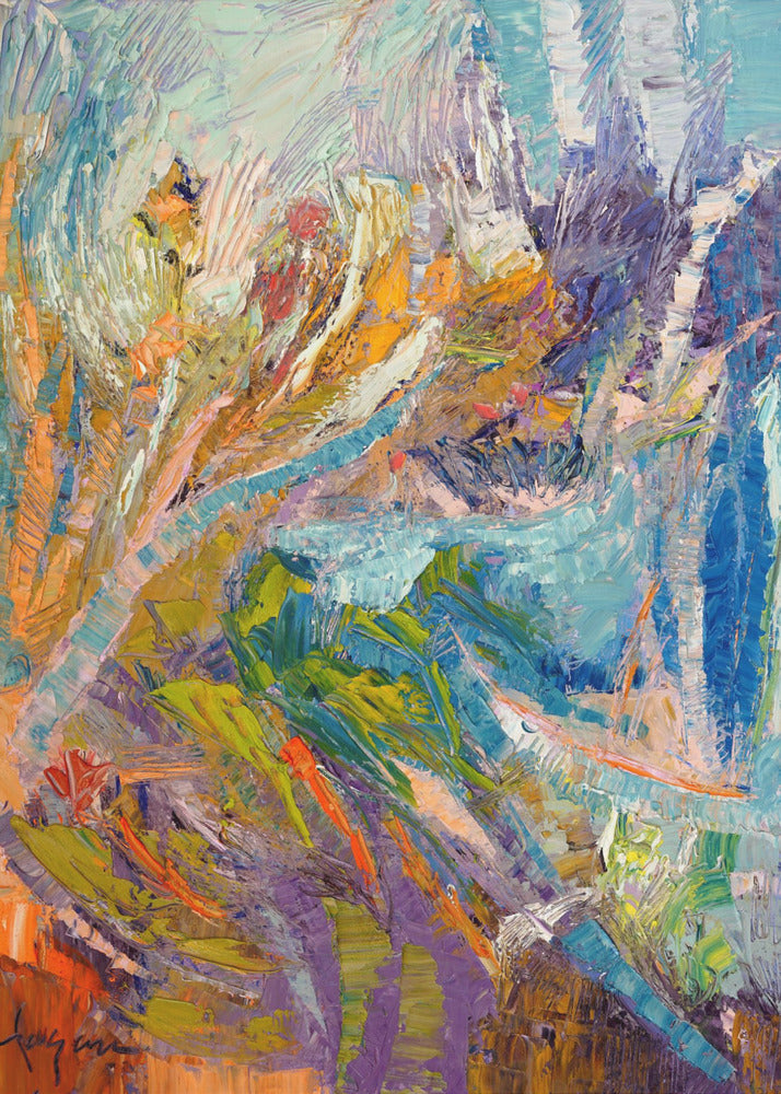 Indigo Abstract | Poster