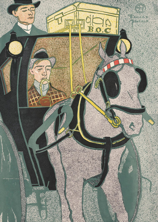Man In Carriage (1896) | Canvas