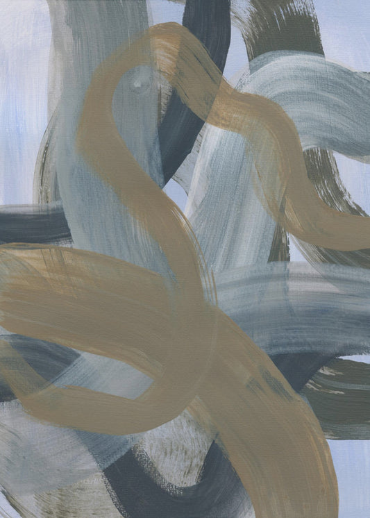 Abstract Brush Strokes 124 | Canvas