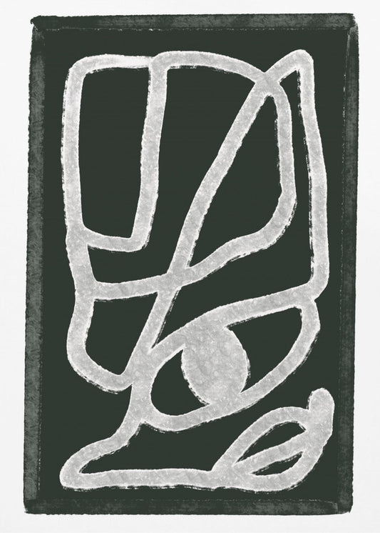 Black abstract lines | Canvas