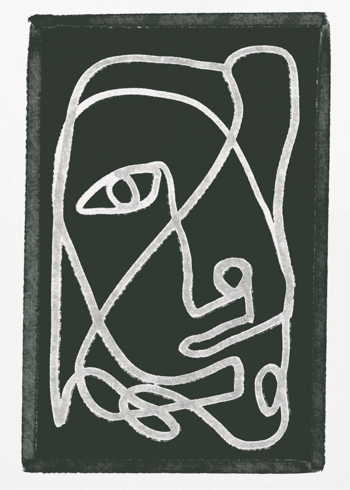 Abstract lined black | Poster