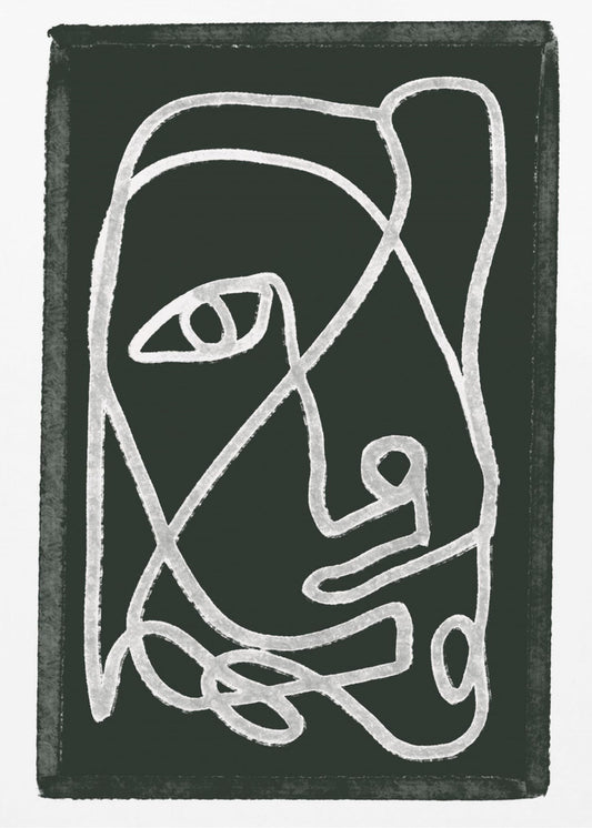 Abstract lined black | Canvas