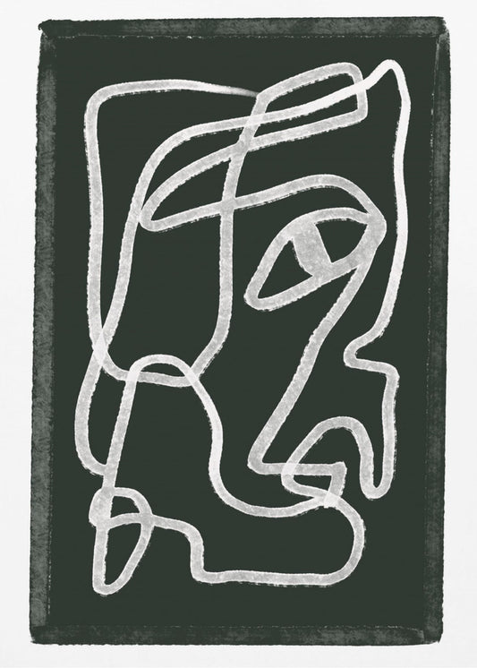 Abstract lines black | Poster