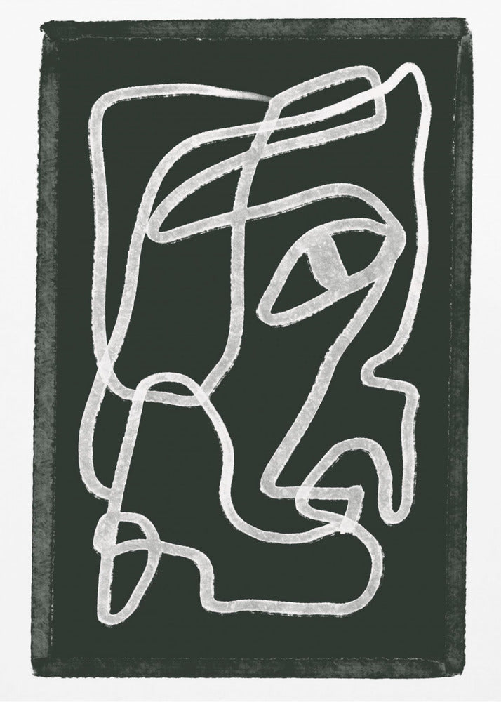 Abstract lines black | Canvas