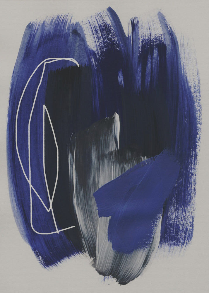 Abstract Brush Strokes 158 | Canvas