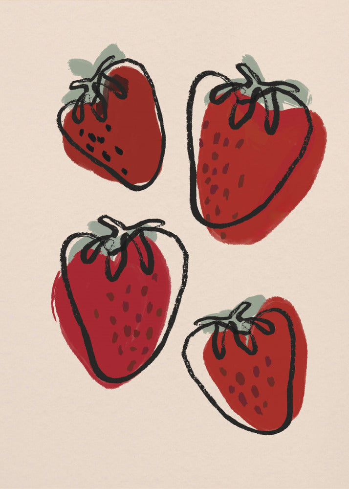 Berry Delight Sketch | Canvas